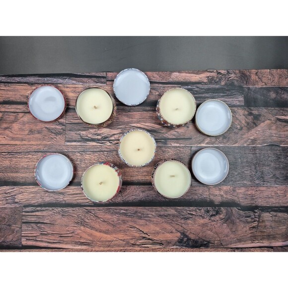 Set of 5 Earthy Scented Votive Candles Boho Aromatherapy Yoga Gift Self Care Lot - Picture 9 of 9
